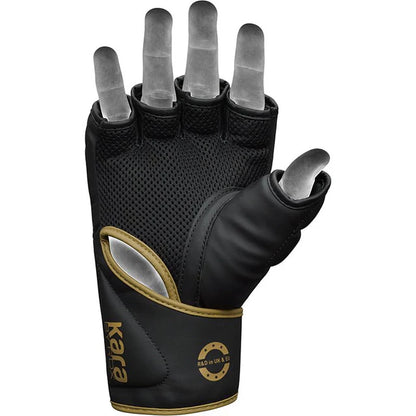 RDX F6 KARA MMA Grappling Gloves BLACK&GOLD