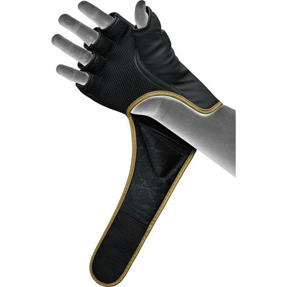 RDX F6 KARA MMA Grappling Gloves BLACK&GOLD