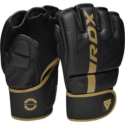 RDX F6 KARA MMA Grappling Gloves BLACK&GOLD