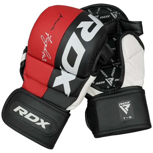 RDX T6 MMA Sparring Gloves RED