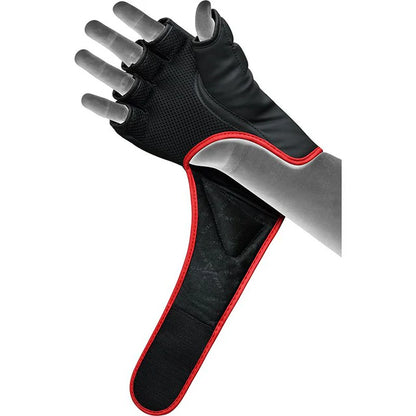 RDX F6 KARA MMA Grappling Gloves BLACK&RED